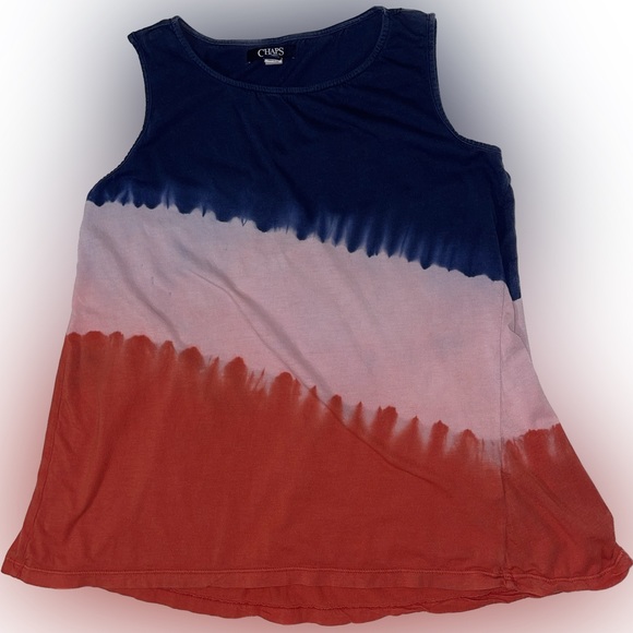 Grab this top ASAP ✨🦋 CHAPS A-Symmetrical Tank Top 🇺🇸 🇺🇸 LOVE AMERICA - Picture 2 of 6